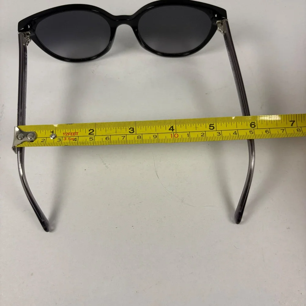 Kate Spade Erlyn Sunglasses Women 56mm Black Grey Gradient Round ERLYN/G/S BSC9O